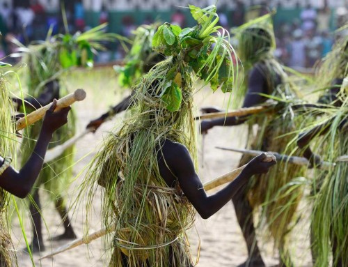 Dance and percussion at the carnival of Guinea Bissau